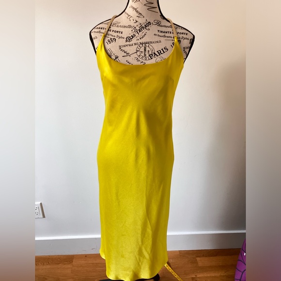 Galvan London silky lime dress - Picture 5 of 10
